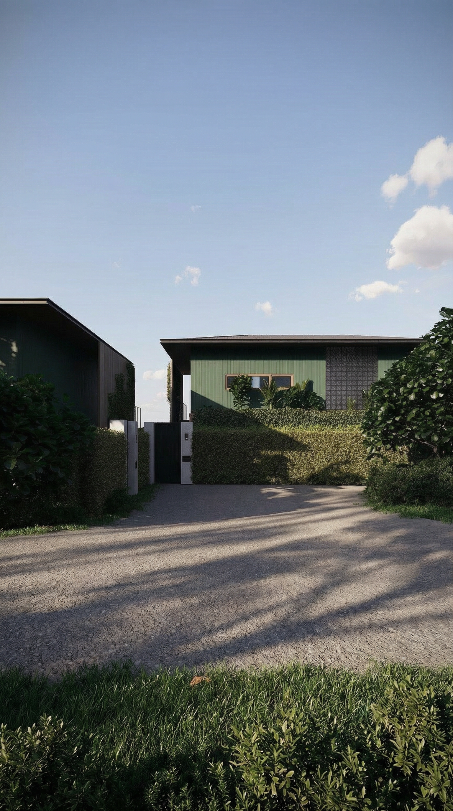 Villa exterior terrace render