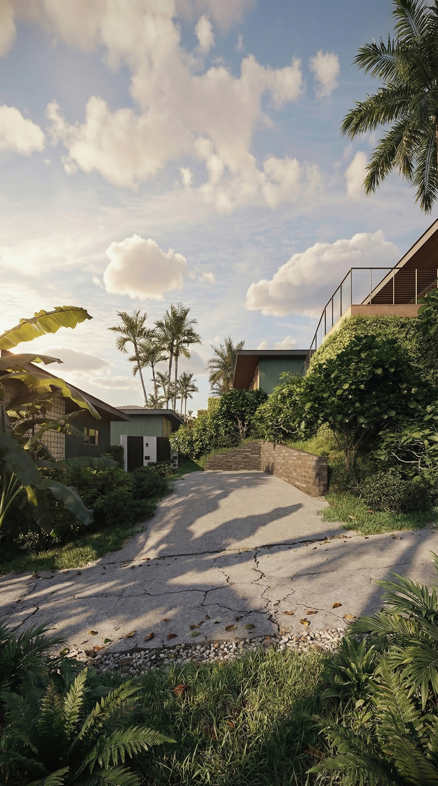 Villa outdoor area render